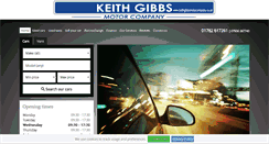 Desktop Screenshot of keithgibbsmotorcompany.co.uk