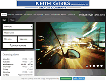 Tablet Screenshot of keithgibbsmotorcompany.co.uk